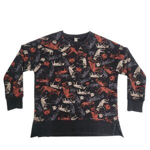 Sweaty Betty Sweatshirt Size Small Colored Tigers Oversized Sweater Pullover